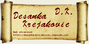 Desanka Krejaković vizit kartica
